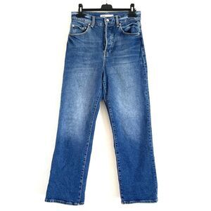 ZARA DENIM Women’s 12”Super High Rise Mom Fit Jeans Button Fly